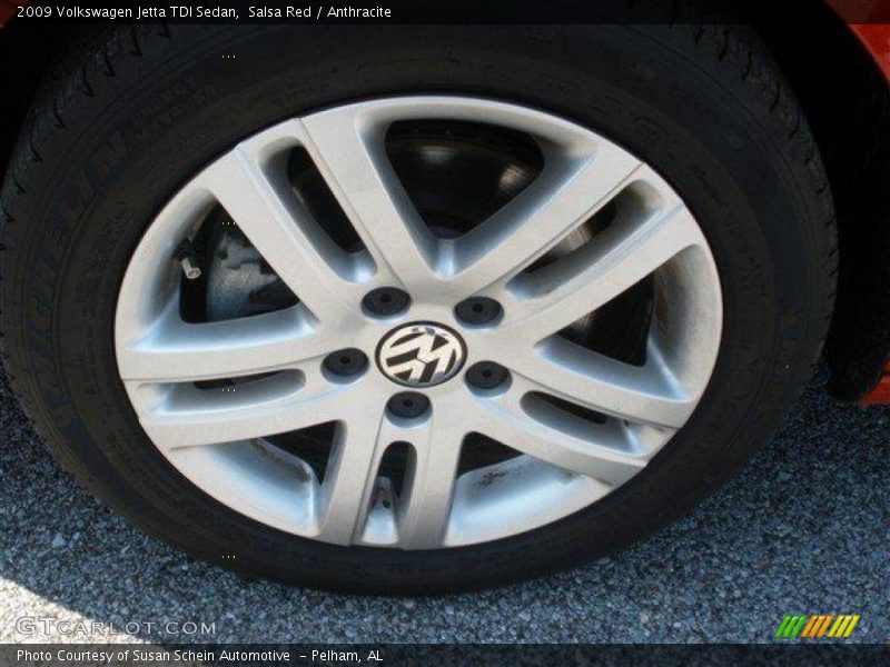 Salsa Red / Anthracite 2009 Volkswagen Jetta TDI Sedan