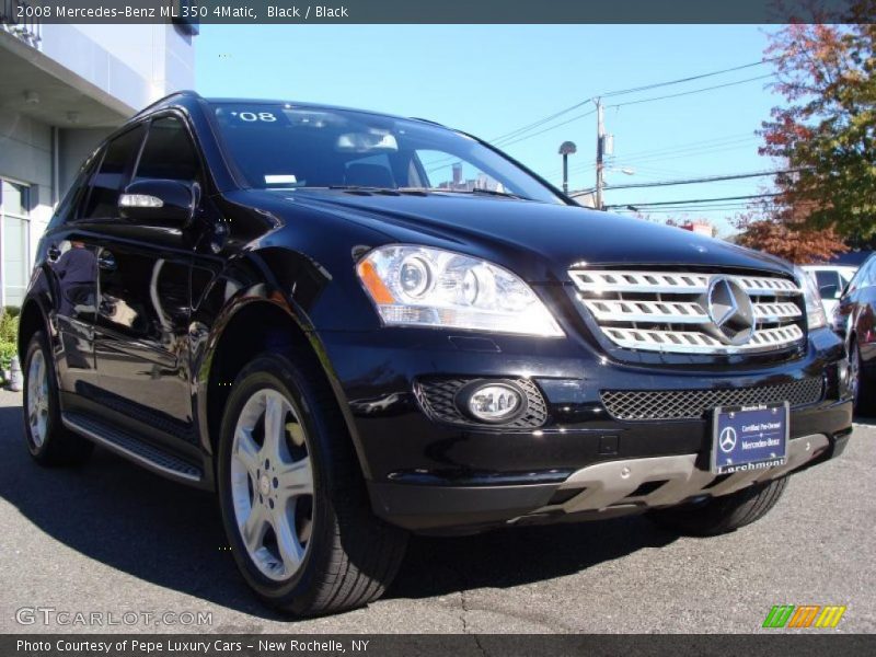 Black / Black 2008 Mercedes-Benz ML 350 4Matic