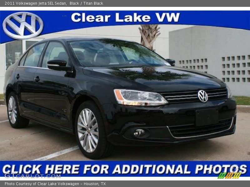 Black / Titan Black 2011 Volkswagen Jetta SEL Sedan