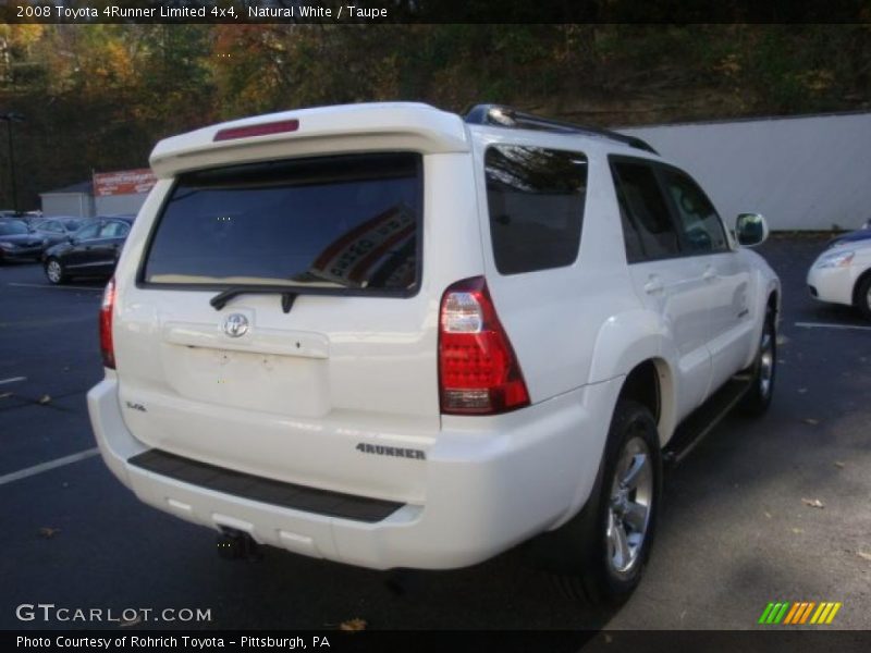 Natural White / Taupe 2008 Toyota 4Runner Limited 4x4