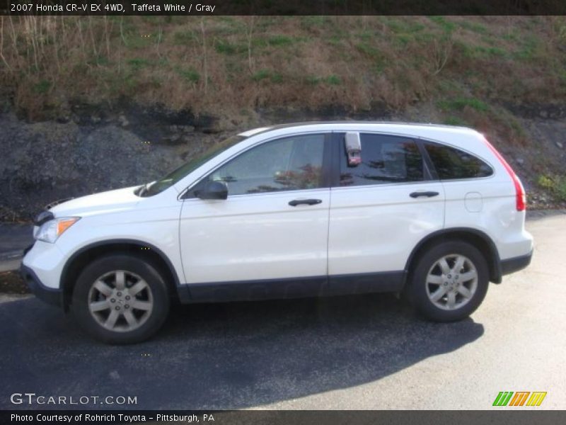 Taffeta White / Gray 2007 Honda CR-V EX 4WD