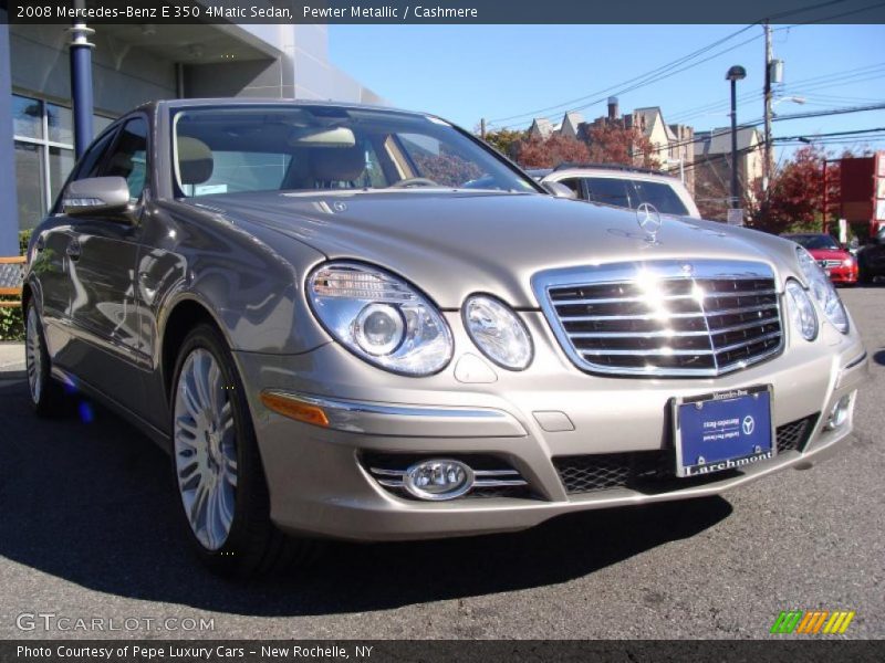 Pewter Metallic / Cashmere 2008 Mercedes-Benz E 350 4Matic Sedan