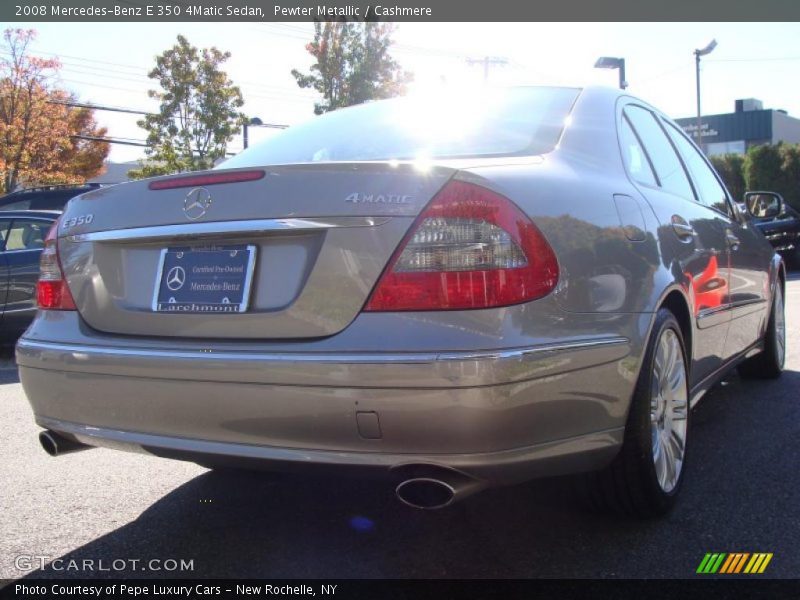 Pewter Metallic / Cashmere 2008 Mercedes-Benz E 350 4Matic Sedan