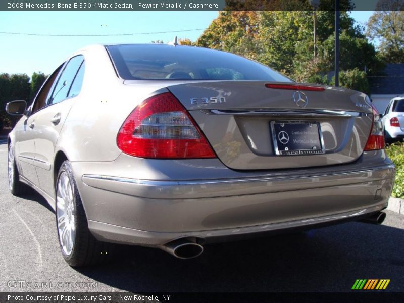 Pewter Metallic / Cashmere 2008 Mercedes-Benz E 350 4Matic Sedan