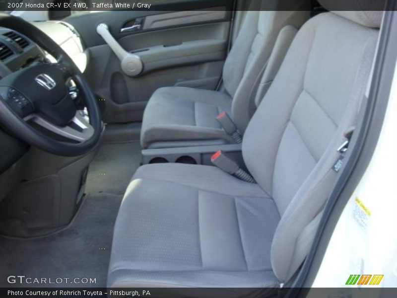 Taffeta White / Gray 2007 Honda CR-V EX 4WD