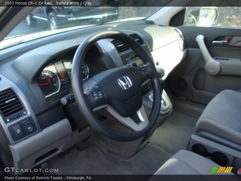 Taffeta White / Gray 2007 Honda CR-V EX 4WD