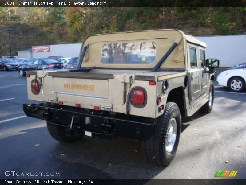 Metallic Pewter / Sandstorm 2001 Hummer H1 Soft Top