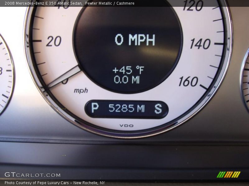 Pewter Metallic / Cashmere 2008 Mercedes-Benz E 350 4Matic Sedan