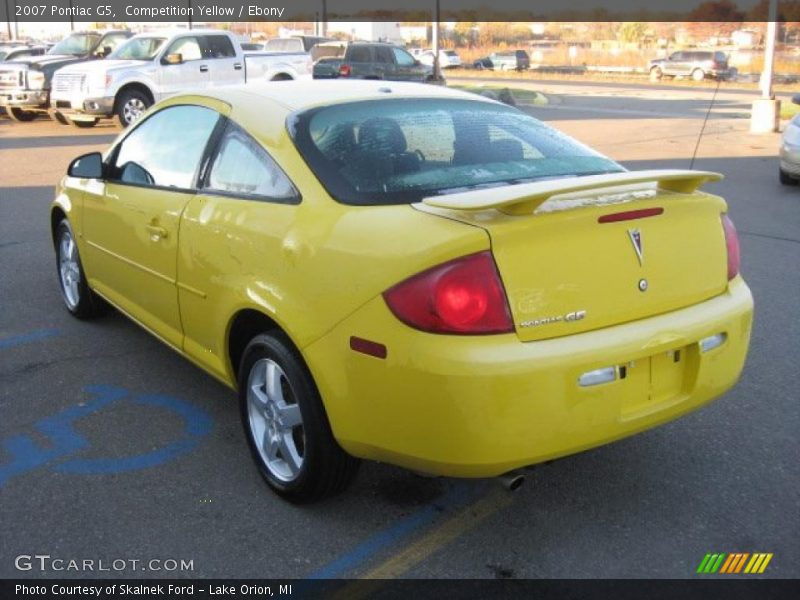 Competition Yellow / Ebony 2007 Pontiac G5