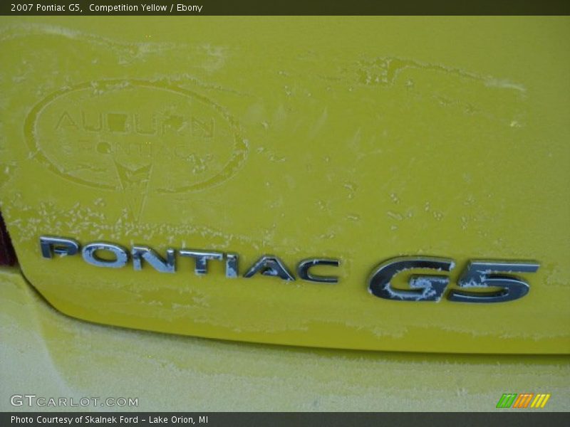 Competition Yellow / Ebony 2007 Pontiac G5