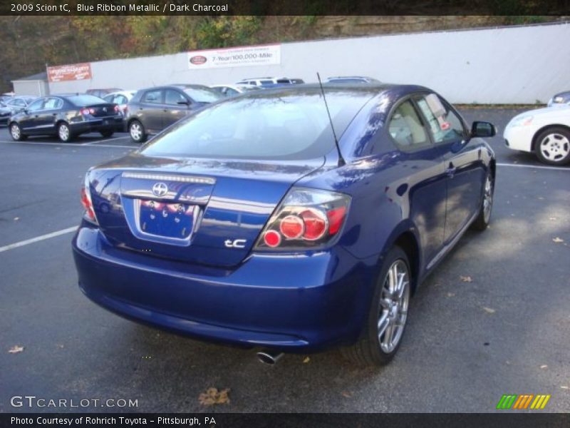 Blue Ribbon Metallic / Dark Charcoal 2009 Scion tC