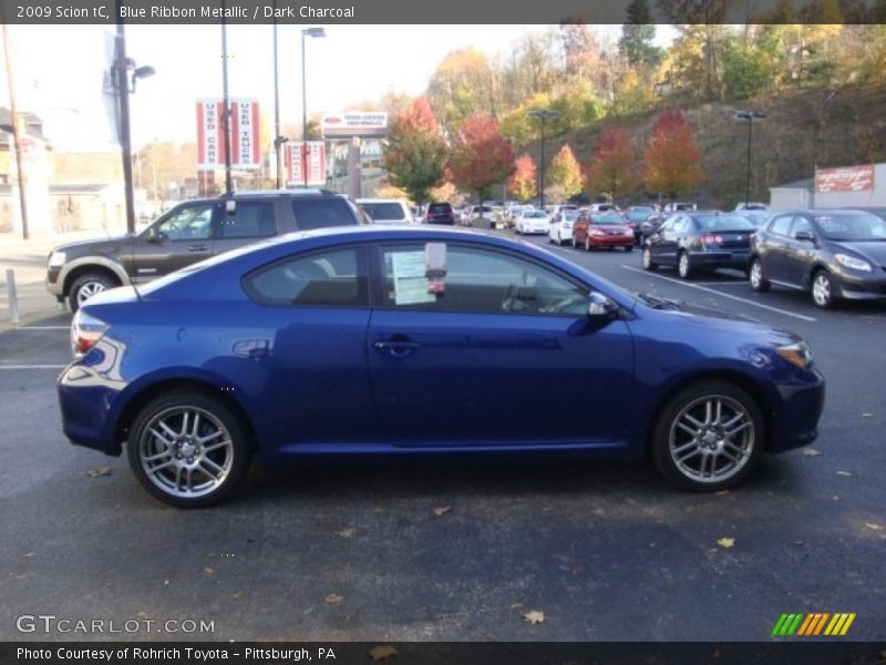 Blue Ribbon Metallic / Dark Charcoal 2009 Scion tC