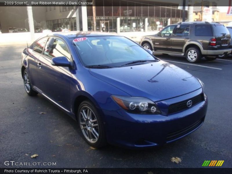 Blue Ribbon Metallic / Dark Charcoal 2009 Scion tC