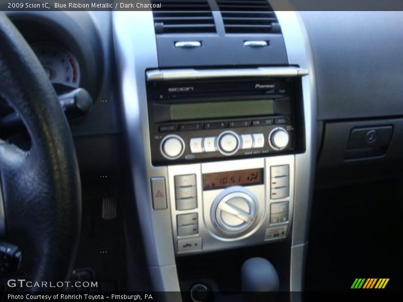 Blue Ribbon Metallic / Dark Charcoal 2009 Scion tC