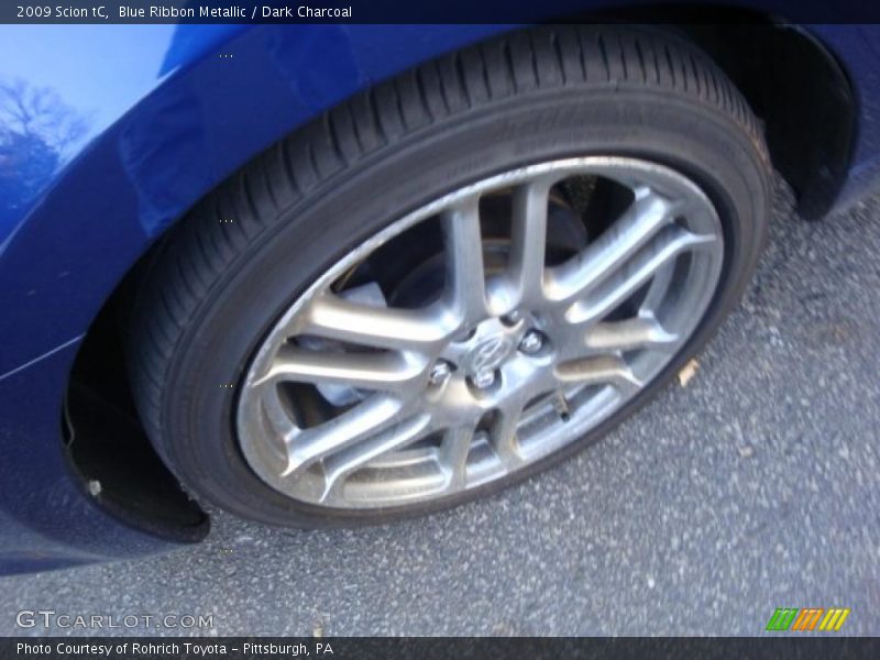 Blue Ribbon Metallic / Dark Charcoal 2009 Scion tC