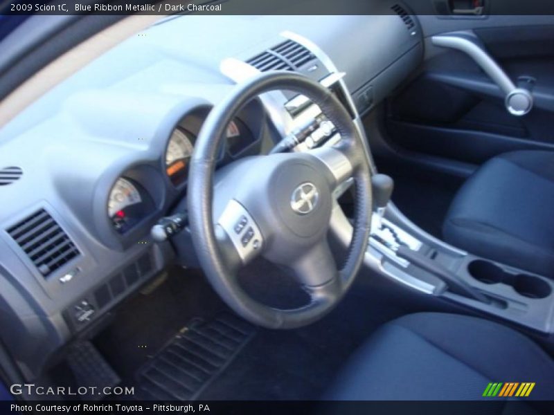 Blue Ribbon Metallic / Dark Charcoal 2009 Scion tC