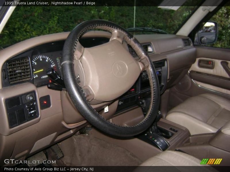 Nightshadow Pearl / Beige 1995 Toyota Land Cruiser