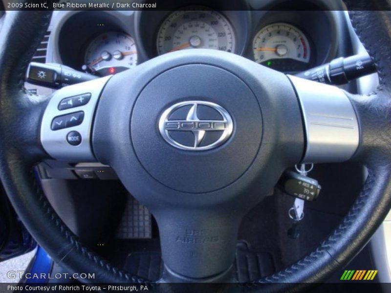 Blue Ribbon Metallic / Dark Charcoal 2009 Scion tC