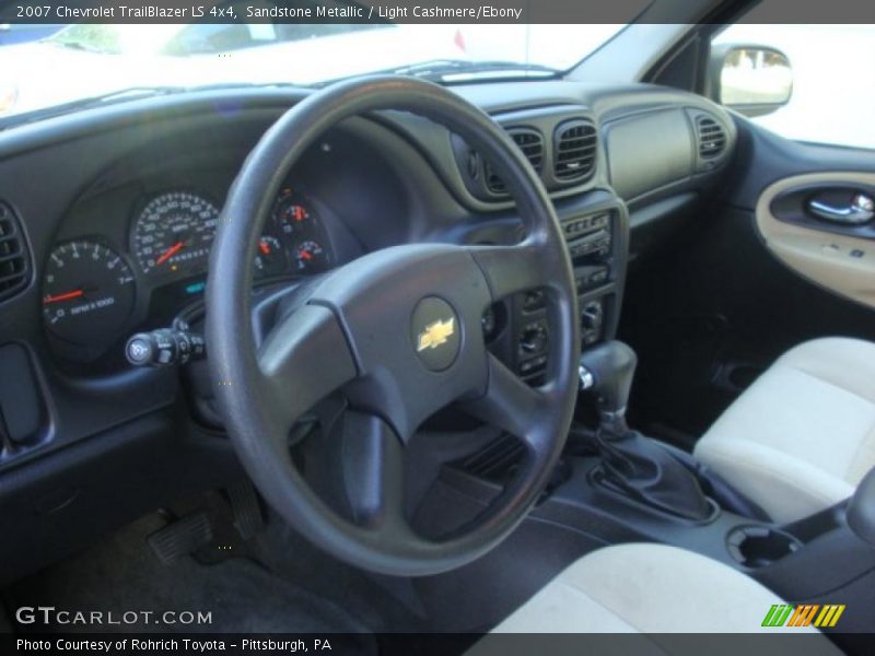 Sandstone Metallic / Light Cashmere/Ebony 2007 Chevrolet TrailBlazer LS 4x4