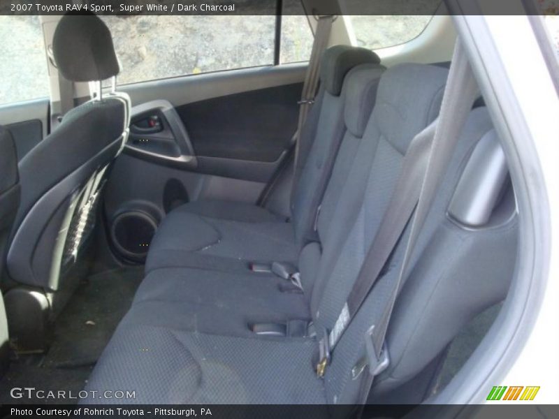 Super White / Dark Charcoal 2007 Toyota RAV4 Sport