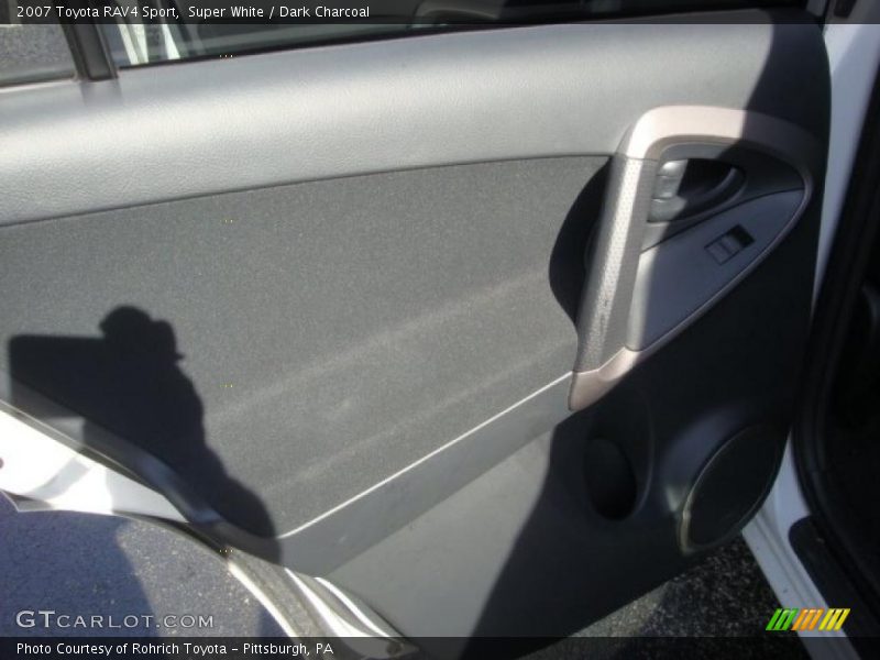 Super White / Dark Charcoal 2007 Toyota RAV4 Sport