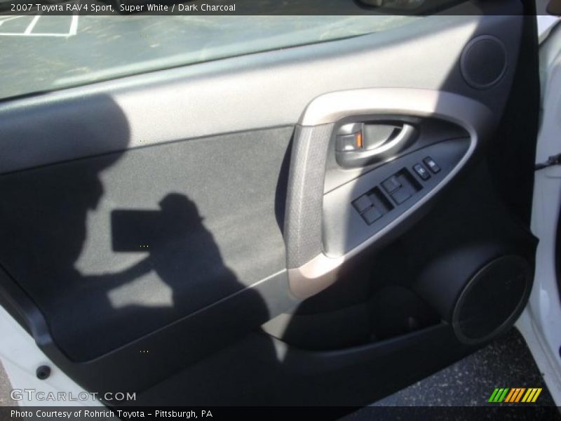 Super White / Dark Charcoal 2007 Toyota RAV4 Sport