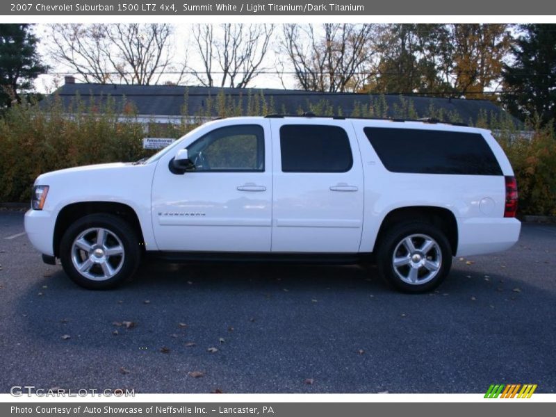 Summit White / Light Titanium/Dark Titanium 2007 Chevrolet Suburban 1500 LTZ 4x4