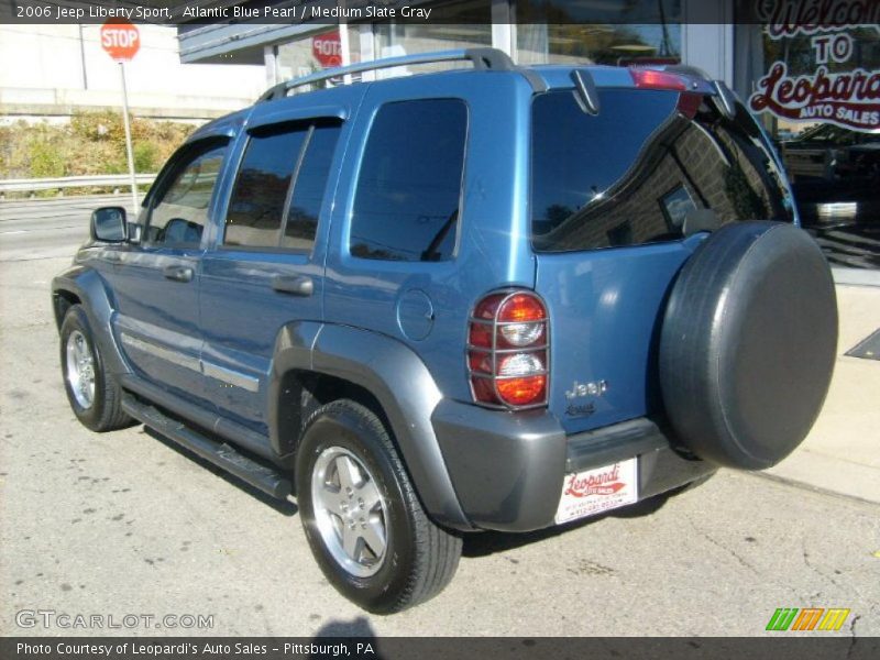 Atlantic Blue Pearl / Medium Slate Gray 2006 Jeep Liberty Sport