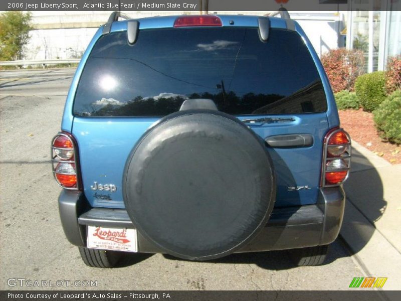 Atlantic Blue Pearl / Medium Slate Gray 2006 Jeep Liberty Sport