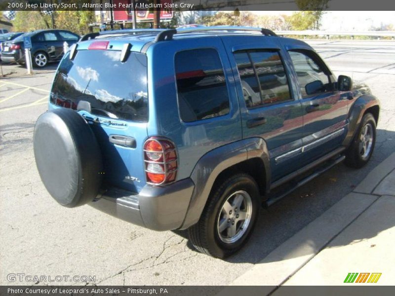 Atlantic Blue Pearl / Medium Slate Gray 2006 Jeep Liberty Sport