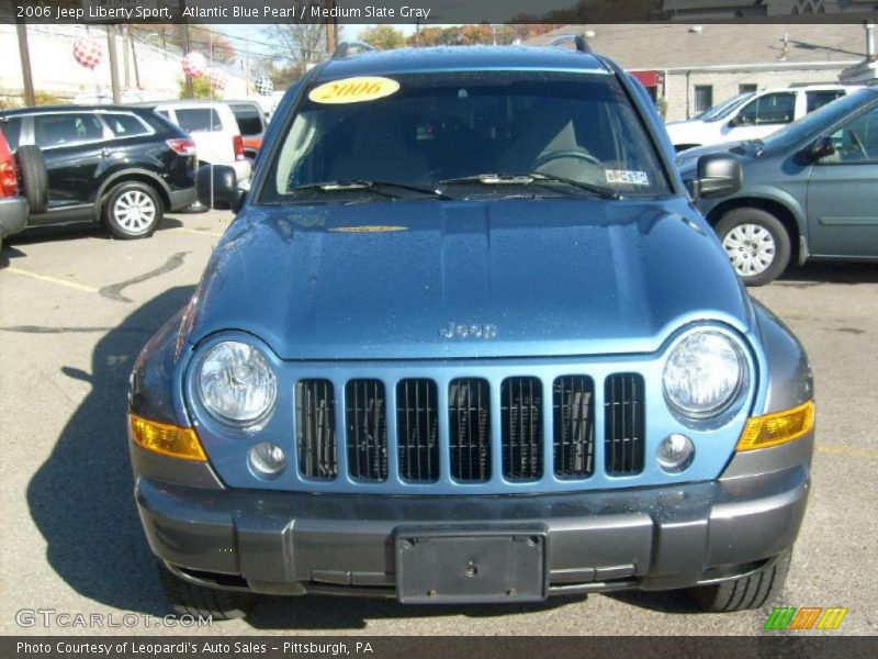 Atlantic Blue Pearl / Medium Slate Gray 2006 Jeep Liberty Sport