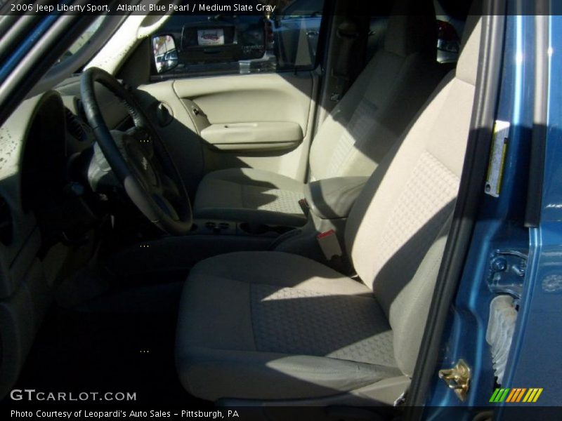 Atlantic Blue Pearl / Medium Slate Gray 2006 Jeep Liberty Sport