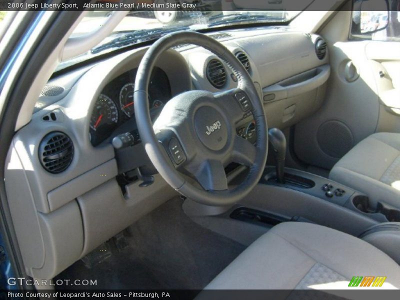 Atlantic Blue Pearl / Medium Slate Gray 2006 Jeep Liberty Sport