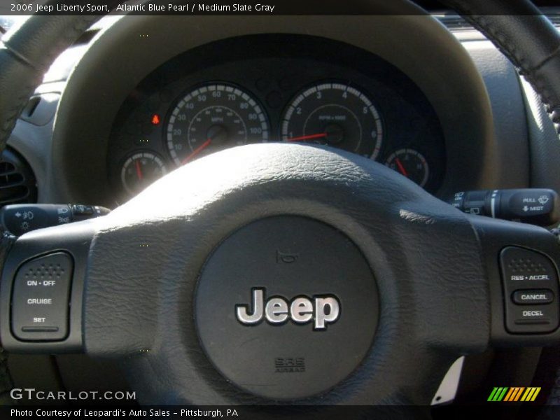 Atlantic Blue Pearl / Medium Slate Gray 2006 Jeep Liberty Sport