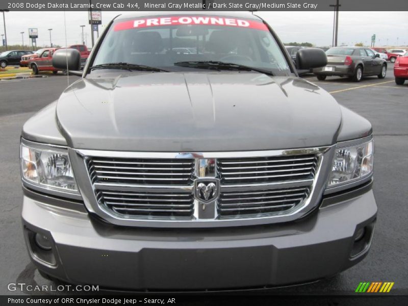 Mineral Gray Metallic / Dark Slate Gray/Medium Slate Gray 2008 Dodge Dakota Laramie Crew Cab 4x4