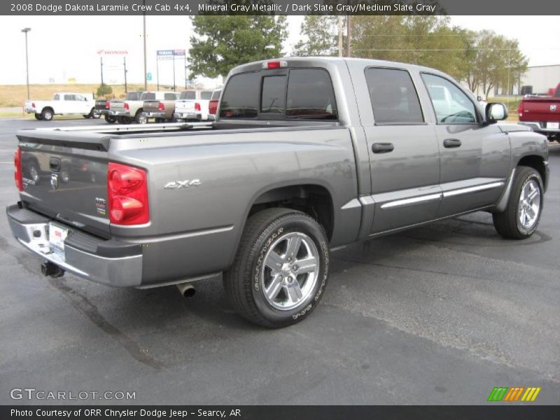Mineral Gray Metallic / Dark Slate Gray/Medium Slate Gray 2008 Dodge Dakota Laramie Crew Cab 4x4