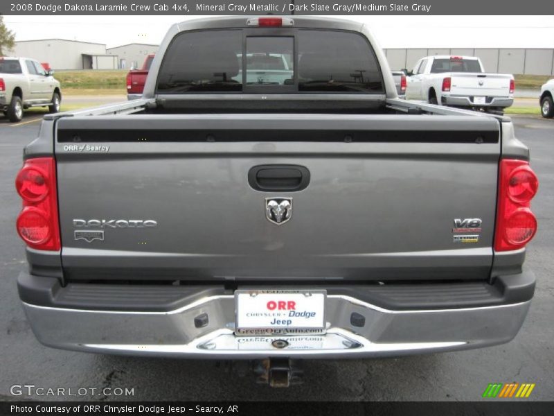 Mineral Gray Metallic / Dark Slate Gray/Medium Slate Gray 2008 Dodge Dakota Laramie Crew Cab 4x4