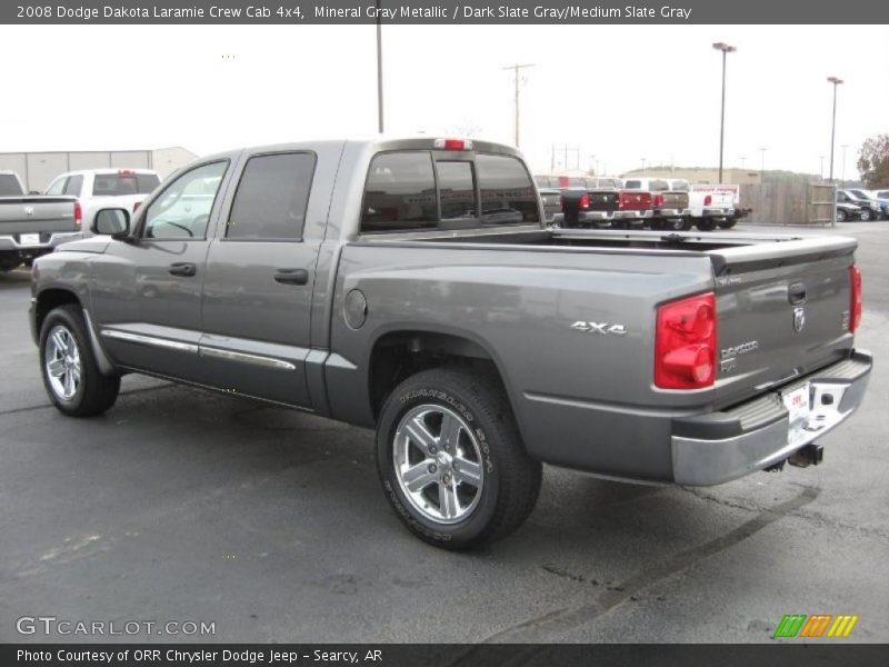  2008 Dakota Laramie Crew Cab 4x4 Mineral Gray Metallic