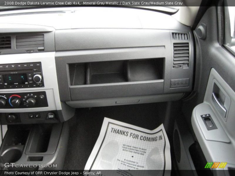 Mineral Gray Metallic / Dark Slate Gray/Medium Slate Gray 2008 Dodge Dakota Laramie Crew Cab 4x4