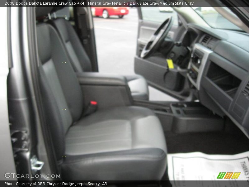 Mineral Gray Metallic / Dark Slate Gray/Medium Slate Gray 2008 Dodge Dakota Laramie Crew Cab 4x4