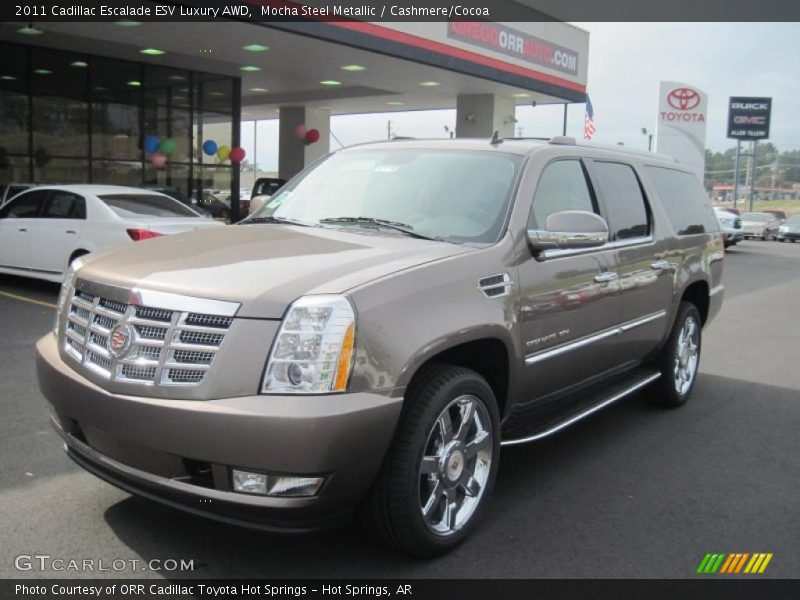 Mocha Steel Metallic / Cashmere/Cocoa 2011 Cadillac Escalade ESV Luxury AWD