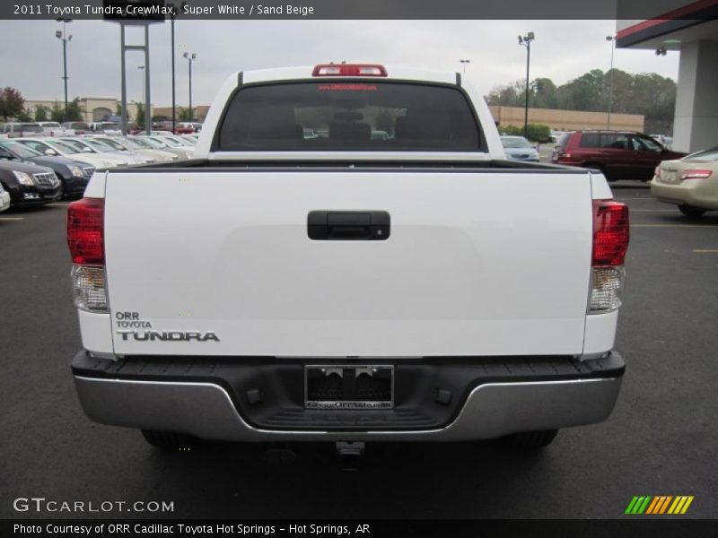 Super White / Sand Beige 2011 Toyota Tundra CrewMax
