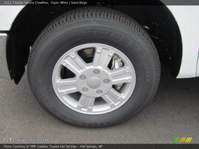 Super White / Sand Beige 2011 Toyota Tundra CrewMax