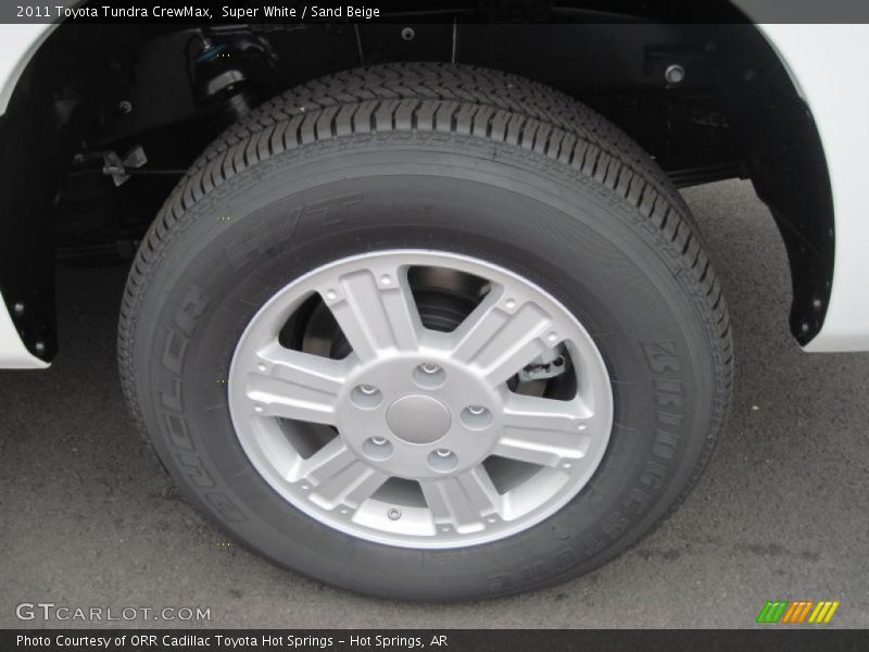 Super White / Sand Beige 2011 Toyota Tundra CrewMax