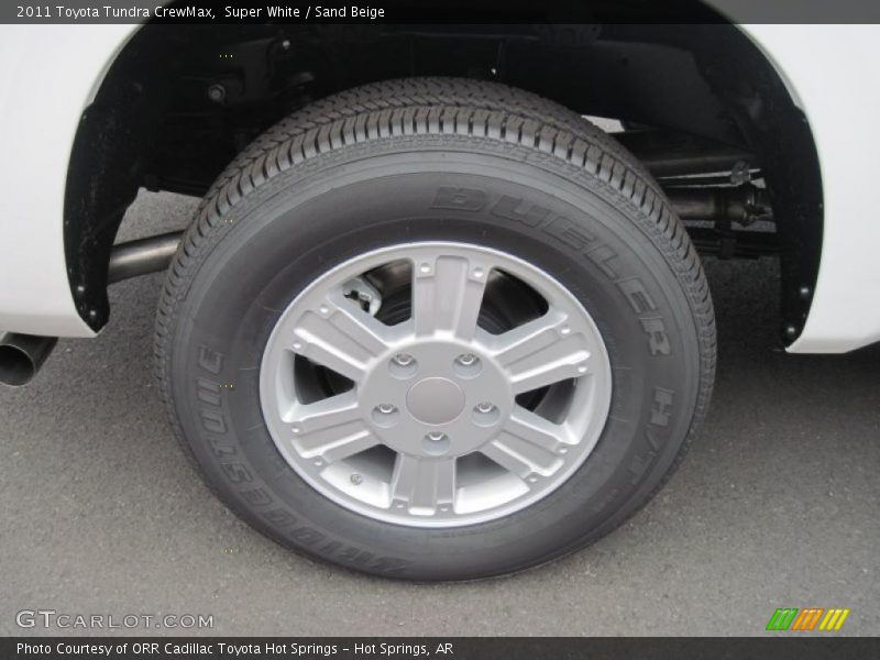 Super White / Sand Beige 2011 Toyota Tundra CrewMax