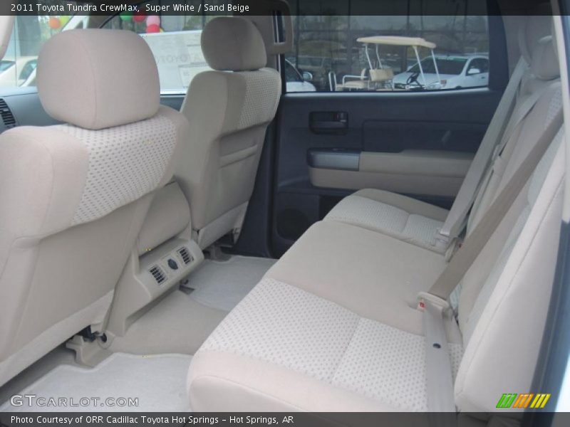 Super White / Sand Beige 2011 Toyota Tundra CrewMax