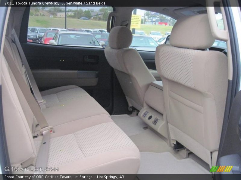 Super White / Sand Beige 2011 Toyota Tundra CrewMax