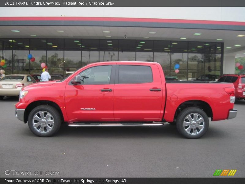 Radiant Red / Graphite Gray 2011 Toyota Tundra CrewMax