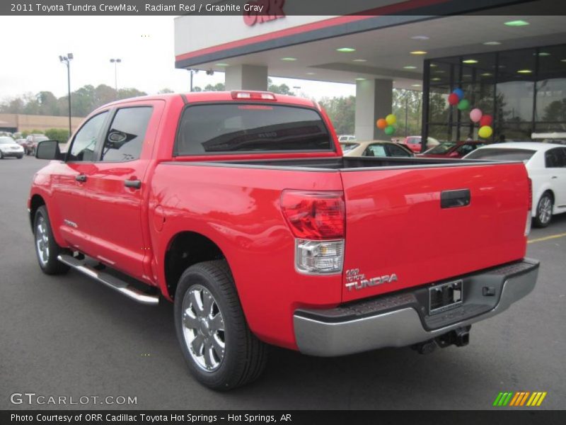 Radiant Red / Graphite Gray 2011 Toyota Tundra CrewMax