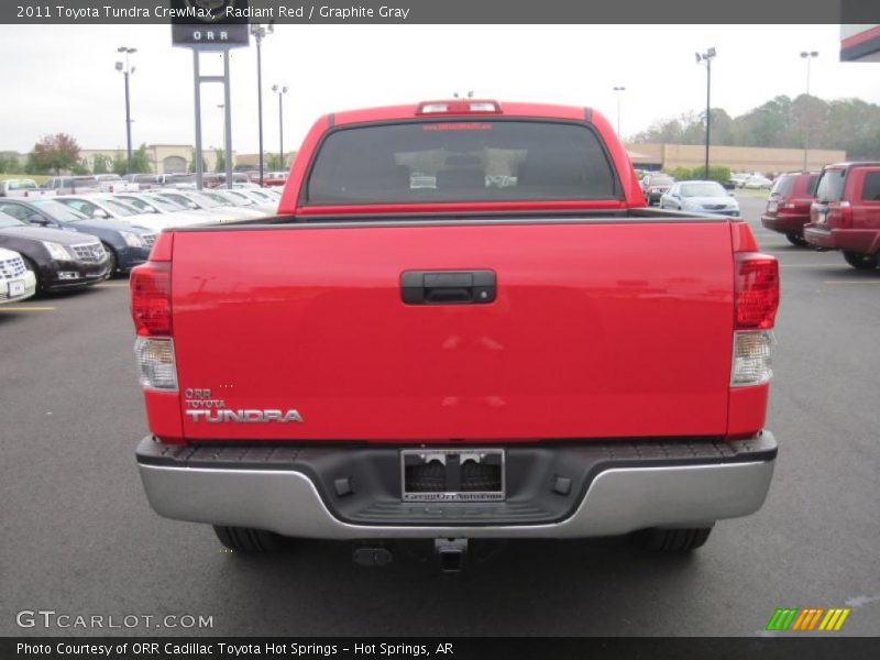 Radiant Red / Graphite Gray 2011 Toyota Tundra CrewMax